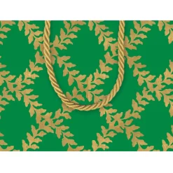 Acanthus Trellis Small Gift Bag in Green - 1 Each