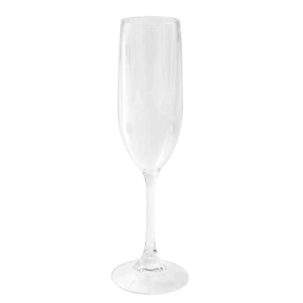 Acrylic Champagne Flute in Crystal Clear - 6 Each