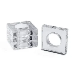 Acrylic Napkin Rings in Crystal Clear - Set of 4 Napkin Rings