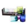 Acrylic 14oz On the Rocks Highball Glass Gift Set in Jewel Tones - Set of 4