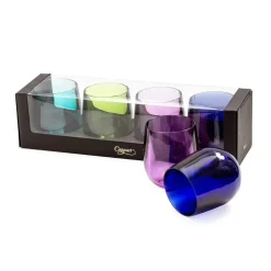 Acrylic 12oz Tumbler Gift Set in Jewel Tones - Set of 4