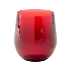 Acrylic 12oz Tumbler Glass in Cranberry - 1 Each