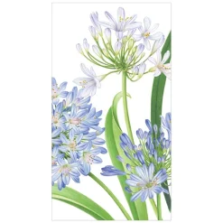 Agapanthus Garden Paper Guest Towel Napkins - 15 Per Package