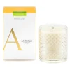 Agraria Large Crystal Candle in Lime & Orange - 1 Each