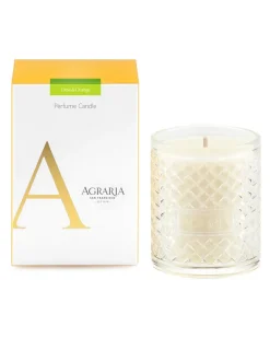 Agraria Large Crystal Candle in Lime & Orange - 1 Each