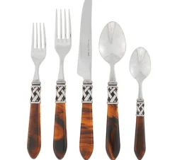 Aladdin Antique Tortoiseshell Five-Piece Place setting
