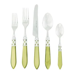 Aladdin Brilliant Chartreuse Five-Piece Place setting