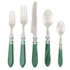 Aladdin Brilliant Green Five-Piece Place Setting