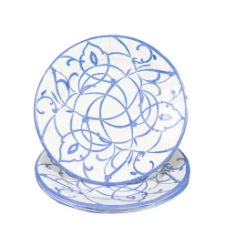 Algarve Ceramic Blue Dinner Plates - 8 Per Package