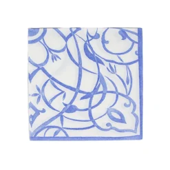 Algarve Ceramic Blue Paper Linen Dinner Napkins - 12 Per Package