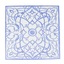 Algarve Ceramic Blue Paper Linen Dinner Napkins - 12 Per Package