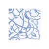 Algarve Ceramic Blue Paper Linen Boxed Cocktail Napkins - 30 Per Package