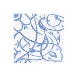 Algarve Ceramic Blue Paper Linen Boxed Cocktail Napkins - 30 Per Package