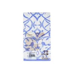 Algarve Ceramic Blue Paper Linen Guest Towel Napkins - 12 Per Package