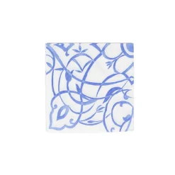 Algarve Ceramic Blue Paper Linen Luncheon Napkins - 15 Per Package