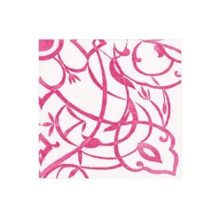 Algarve Fuchsia Paper Linen Boxed Cocktail Napkins - 30 Per Package