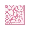 Algarve Paper Linen Cocktail Napkins in Fuchsia - 15 Per Package