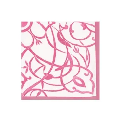 Algarve Paper Linen Cocktail Napkins in Fuchsia - 15 Per Package