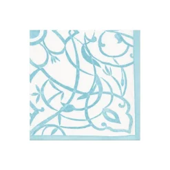 Algarve Paper Linen Cocktail Napkins in Aqua - 15 Per Package