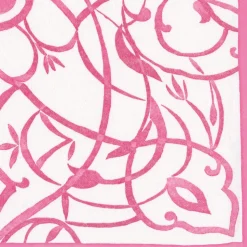 Algarve Paper Linen Dinner Napkins in Fuchsia - 12 Per Package