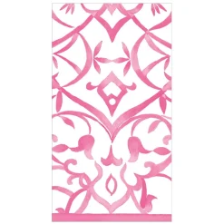 Algarve Paper Linen Guest Towel Napkins in Fuchsia - 12 Per Package
