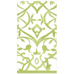 Algarve Paper Linen Guest Towel Napkins in Moss - 12 Per Package