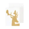Alpine Stag Gift Enclosure Cards - 4 Mini Cards & 4 Envelopes