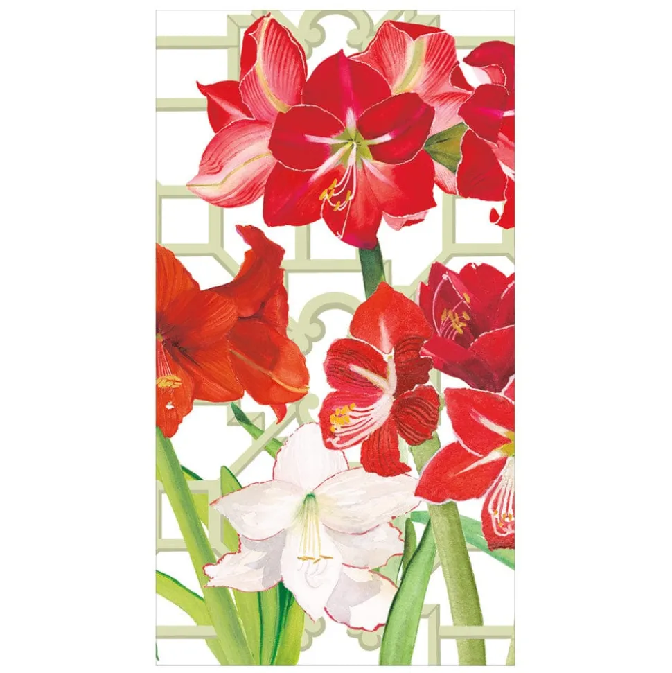 Amaryllis Conservatory Guest Towels - includes 15 Guest Towels