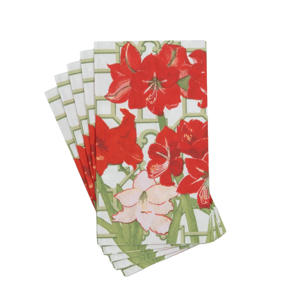 Amaryllis Conservatory Guest Towels - includes 15 Guest Towels