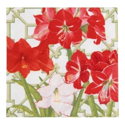 Amaryllis Conservatory Luncheon Napkins - includes 20 Luncheon Napkins