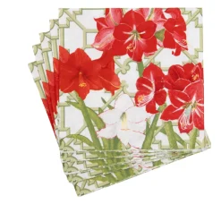 Amaryllis Conservatory Luncheon Napkins - includes 20 Luncheon Napkins