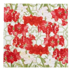 Amaryllis Conservatory Luncheon Napkins - includes 20 Luncheon Napkins