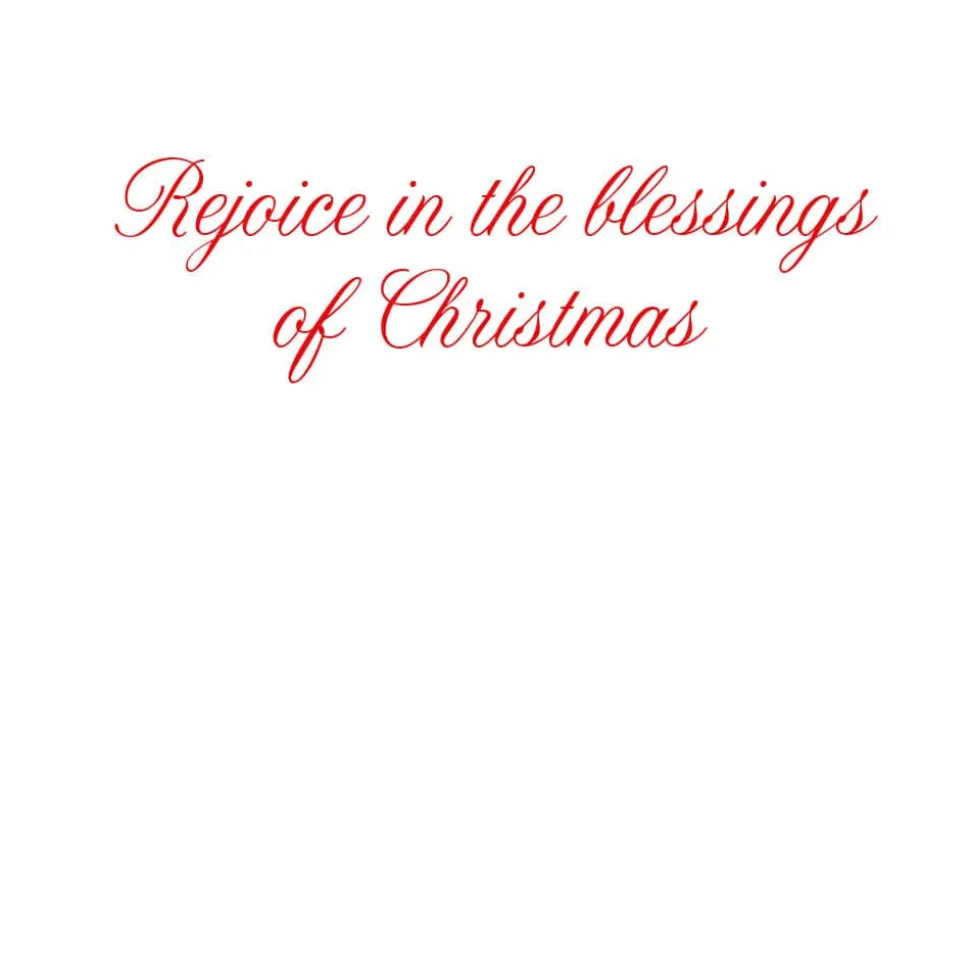 Angel In Red Dress With Trumpet C-Sized Boxed Christmas Cards - 12 Cards & 13 Envelopes