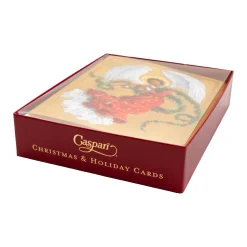 Angel With Garland Large Boxed Christmas Cards - includes 15 Boxed Christmas Cards