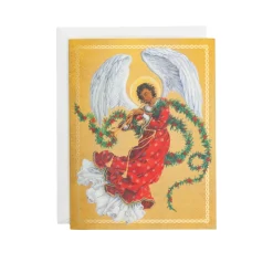 Angel With Garland Large Boxed Christmas Cards - includes 15 Boxed Christmas Cards