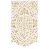Annika Die-Cut Paper Linen Guest Towel Napkins in Ivory & Gold - 12 Per Package