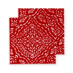 Annika Paper Cocktail Napkins in Red - 20 Per Package