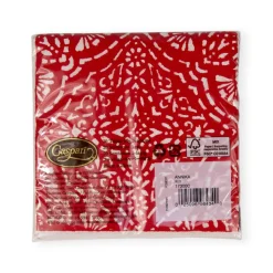 Annika Paper Cocktail Napkins in Red - 20 Per Package