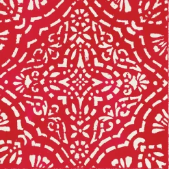 Annika Paper Linen Dinner Napkins in Red - 12 Per Package