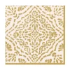 Annika Paper Luncheon Napkins in Ivory & Gold - 20 Per Package