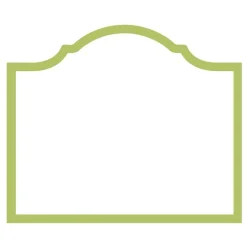 Arch Die-Cut Place Cards in Moss Green - 8 Per Package