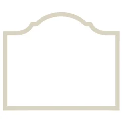 Arch Die-Cut Place Cards in Flax - 8 Per Package