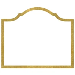 Arch Die-Cut Place Cards in Gold Foil - 8 Per Package