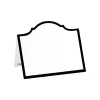 Arch Die-Cut Place Cards in Black Foil - 8 Per Package