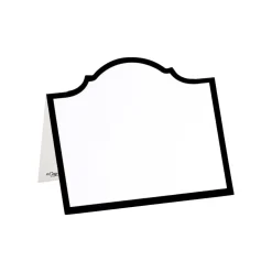Arch Die-Cut Place Cards in Black Foil - 8 Per Package