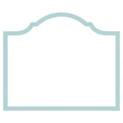 Arch Die-Cut Place Cards in Robin's Egg Blue - 8 Per Package