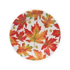 Autumn Hues White Dinner Plates - 8 Per Package