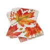Autumn Hues White Guest Towel Napkins - 15 Per Package