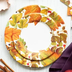 Autumn Leaves II Paper Dinner Plates - 8 Per Package