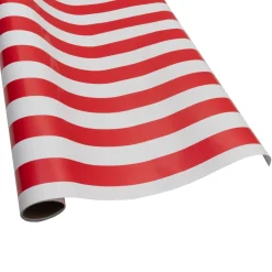 Awning Stripe Red & White Roll Wrap - includes 1 Roll